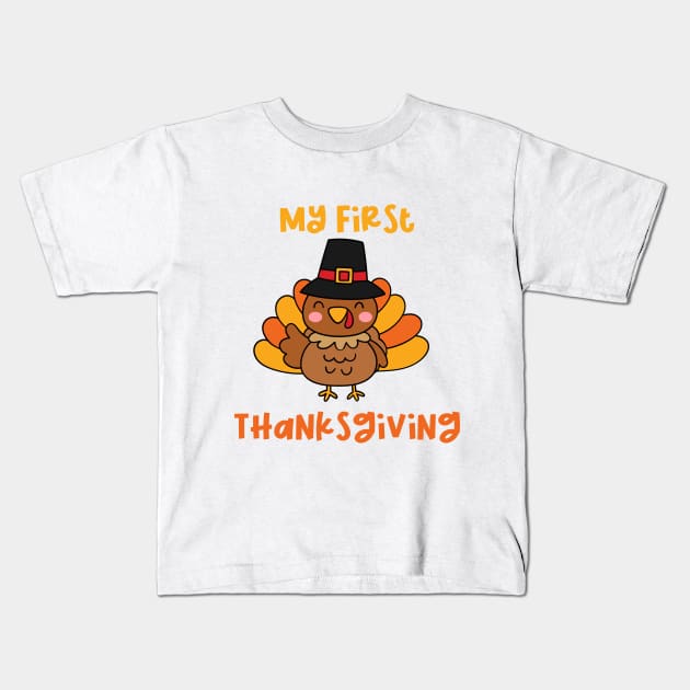 Family Thanksgiving 2023 Hoodies Baby Kids T-Shirt by Fifi Art